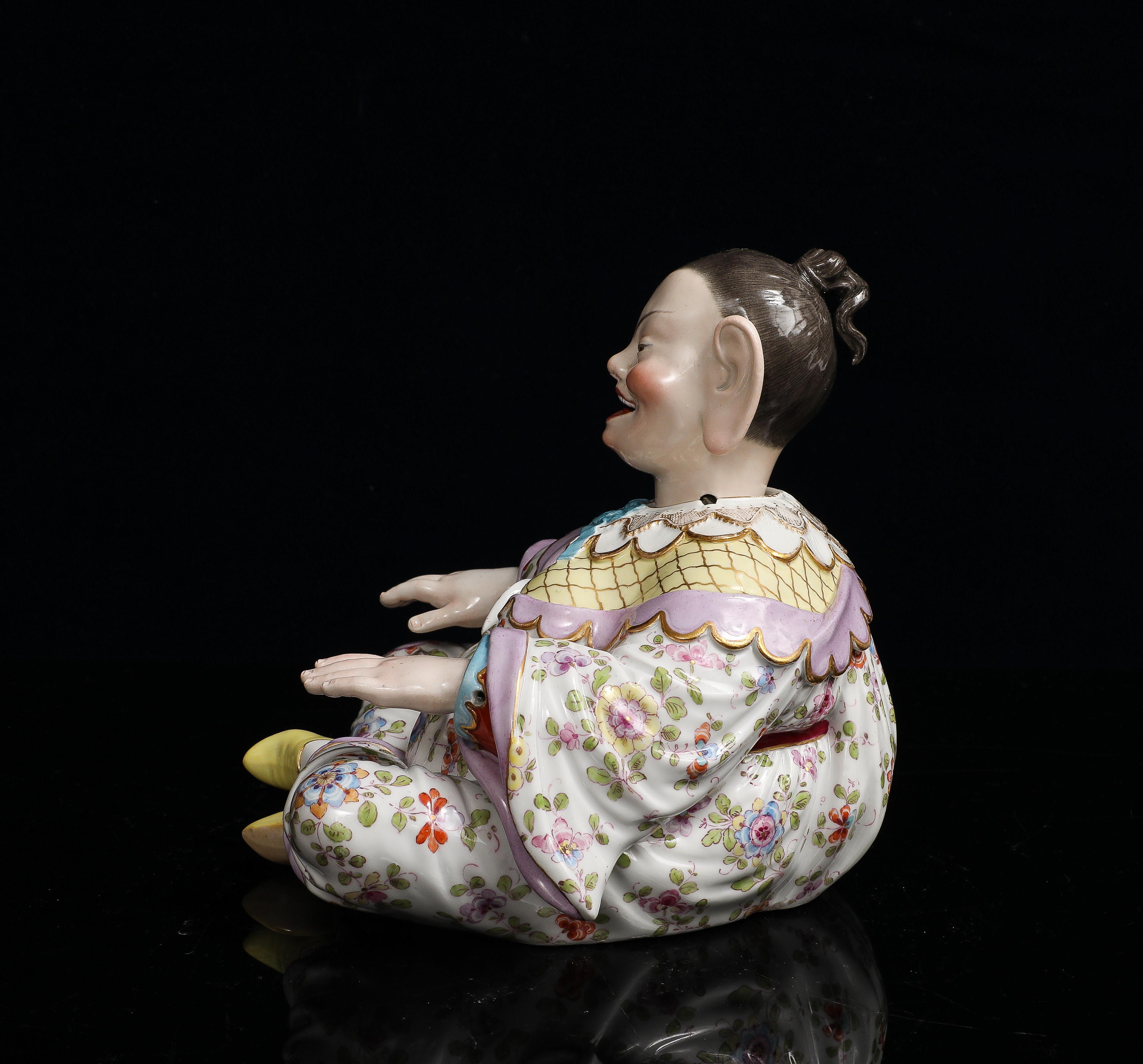 Eine Meissen Porcelain Pagode Wackelkopf Figur im Zustand „Gut“ im Angebot in New York, NY