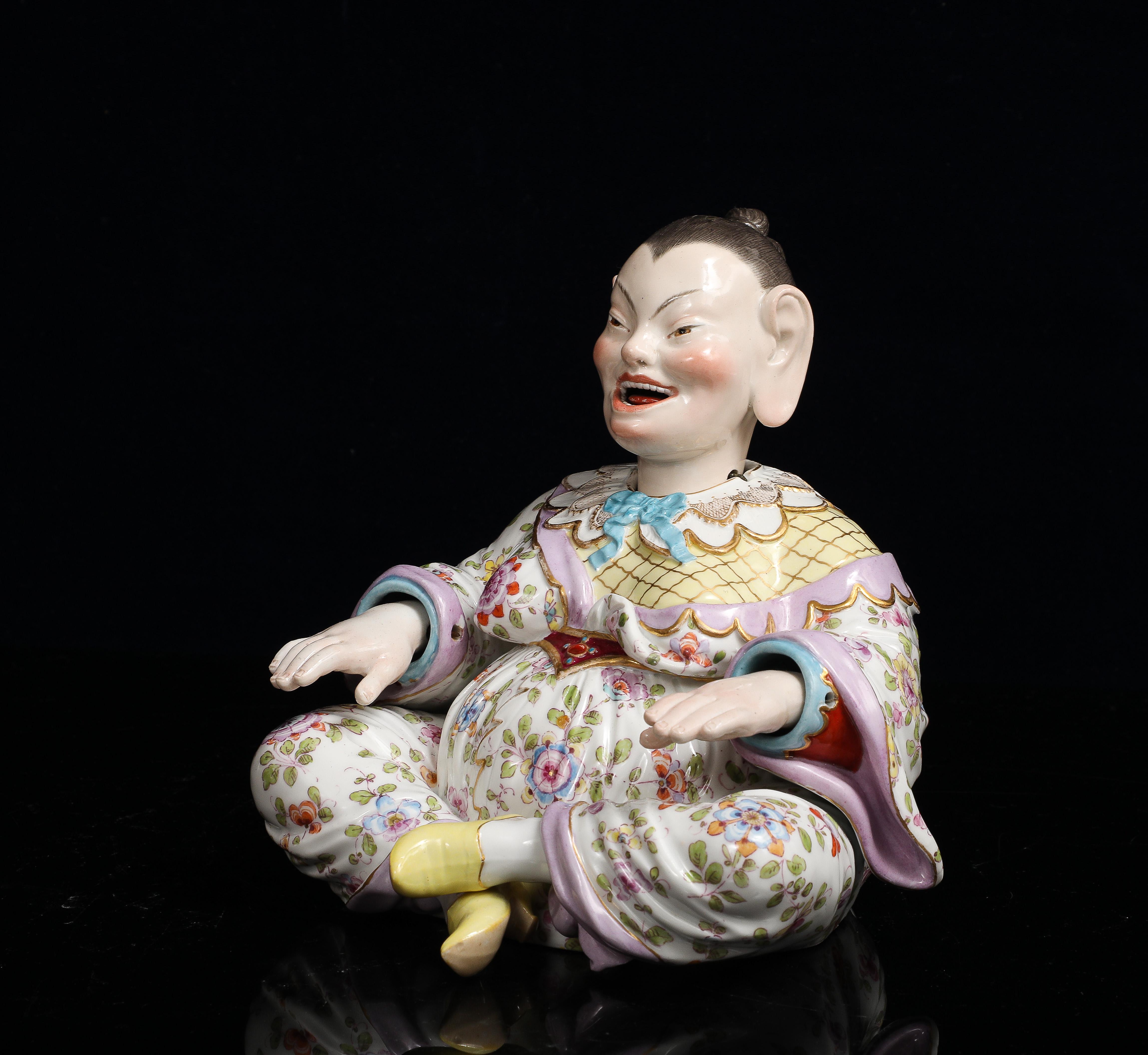 Eine Meissen Porcelain Pagode Wackelkopf Figur (Porzellan) im Angebot