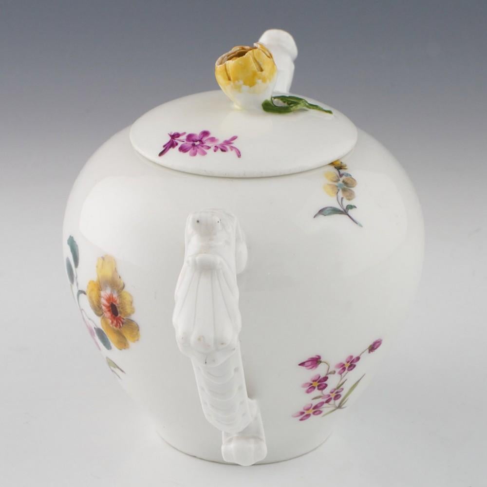 German A Meissen Porcelain Teapot c1765