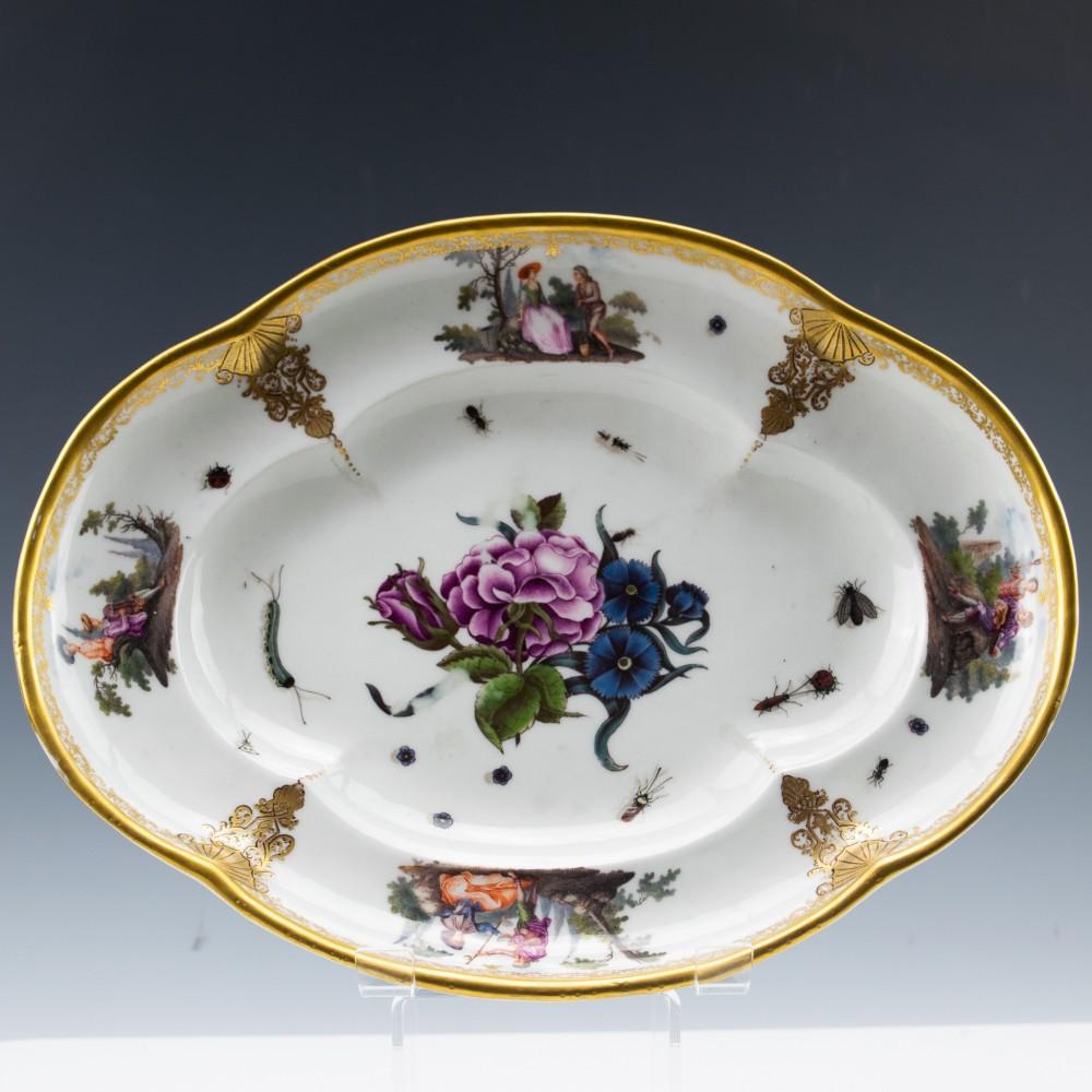Porcelain A Meissen Tureen and Stand, c1745 For Sale