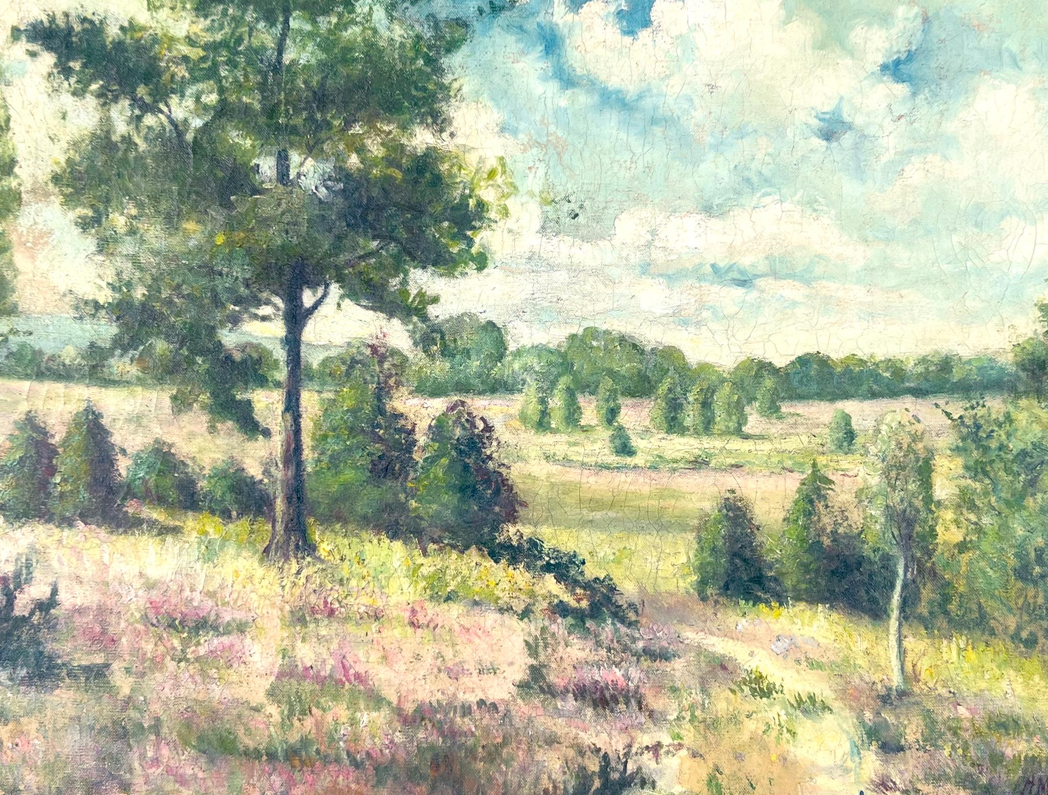 Arley - Staffordshire Heights England Landschaft und Meadows von Melin (Impressionismus), Painting, von A. Melin