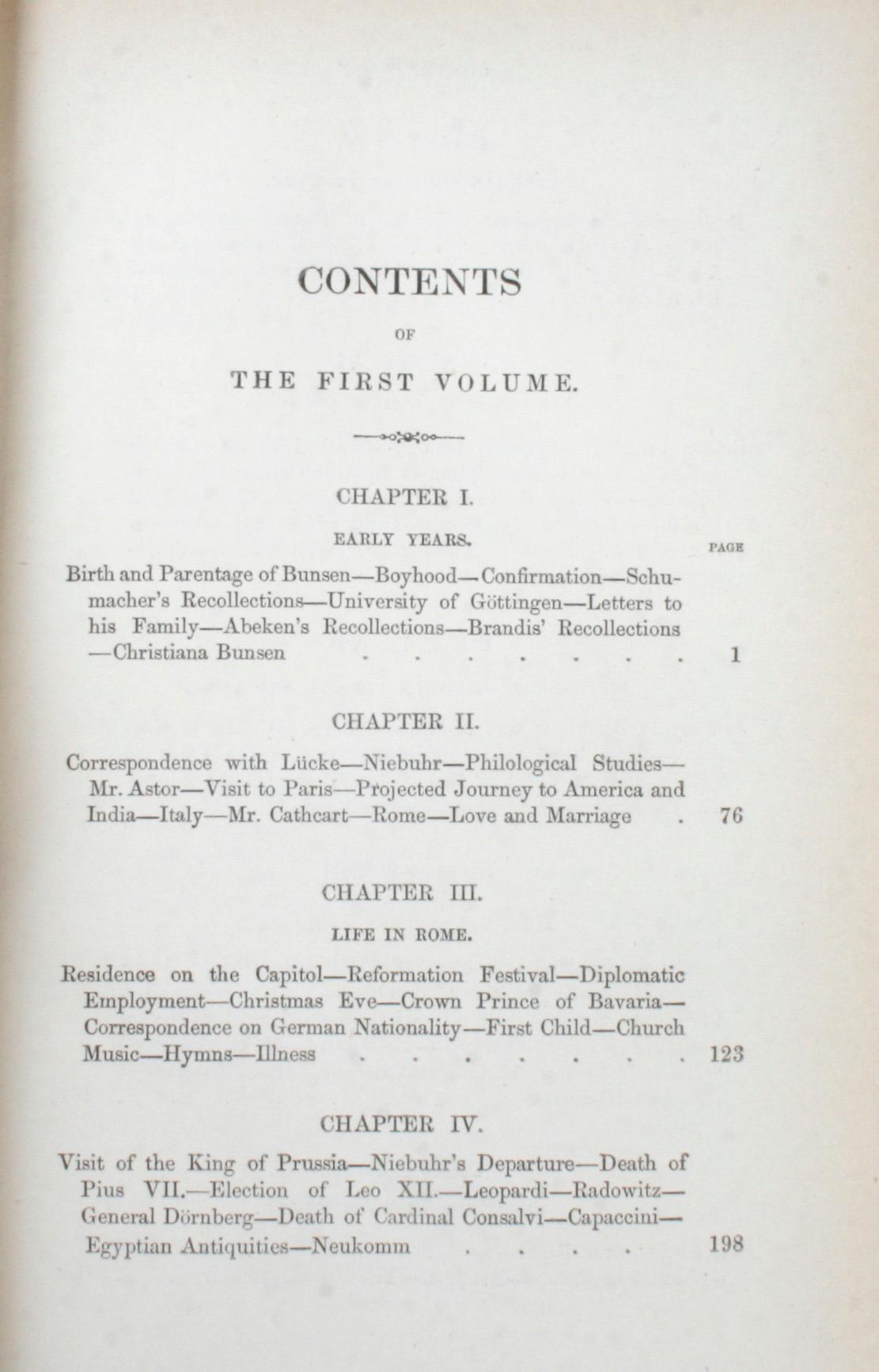 Doré Mémoire du baron Bunsen par Frances Baroness Bunsen, première édition, 1868 en vente