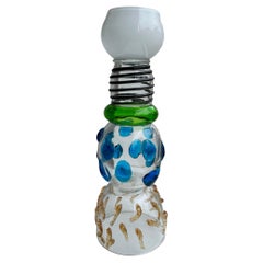 A Memphis Milano Alcor glass vase designed by Ettore Sottsass