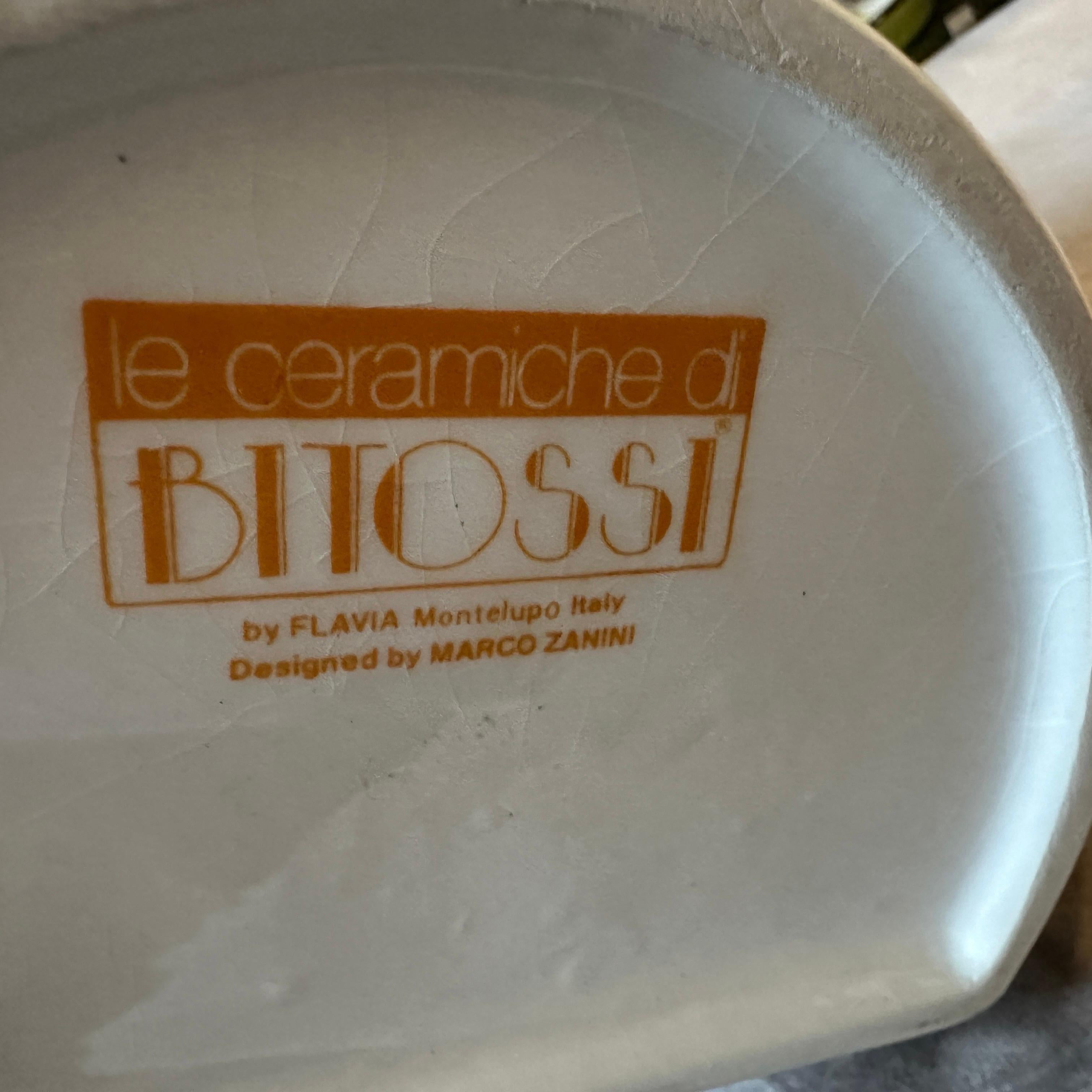 Vaso in ceramica postmoderna Memphis Milano di Marco Zanini per Bitossi in vendita 4