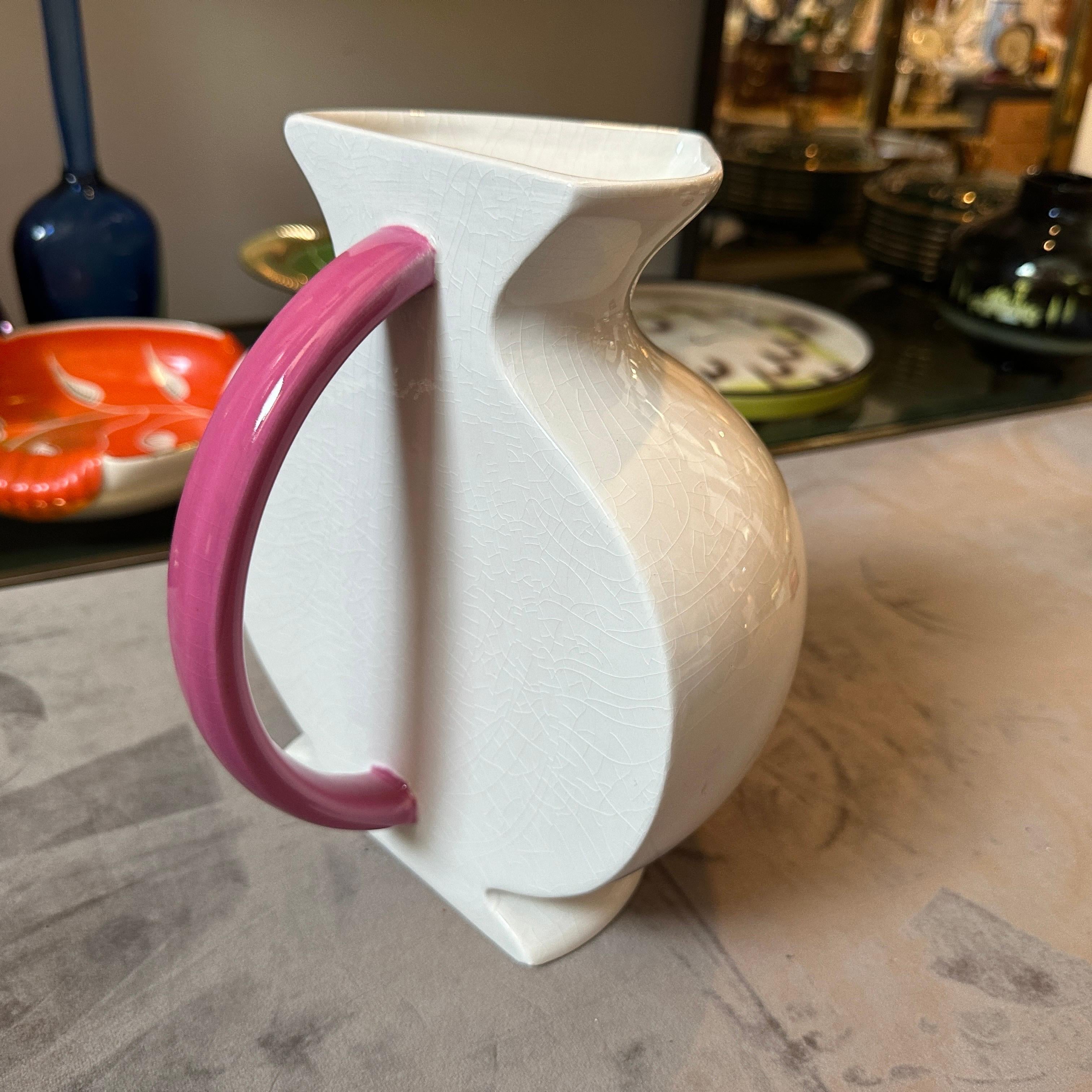 Italiano Vaso in ceramica postmoderna Memphis Milano di Marco Zanini per Bitossi in vendita