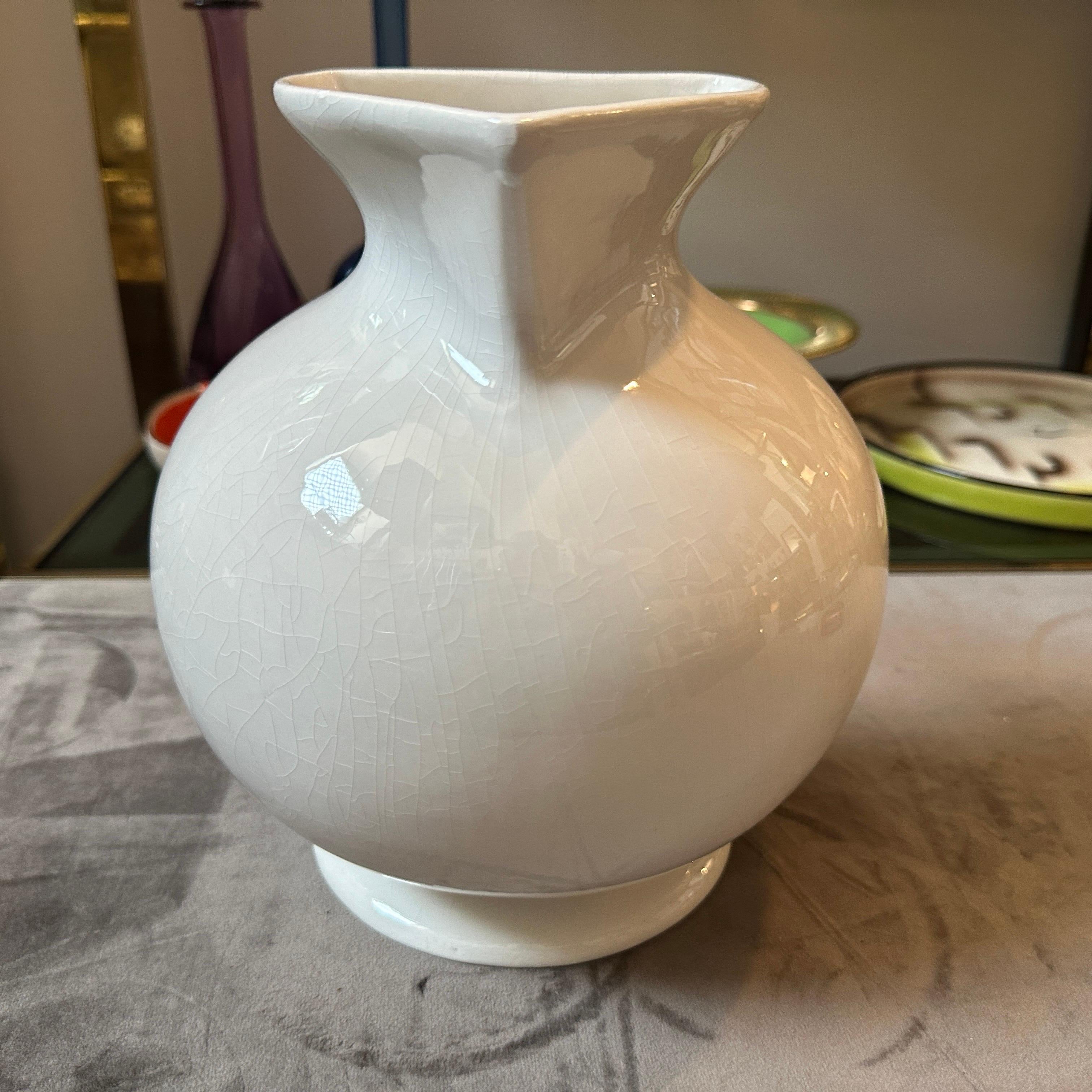 Ceramica Vaso in ceramica postmoderna Memphis Milano di Marco Zanini per Bitossi in vendita