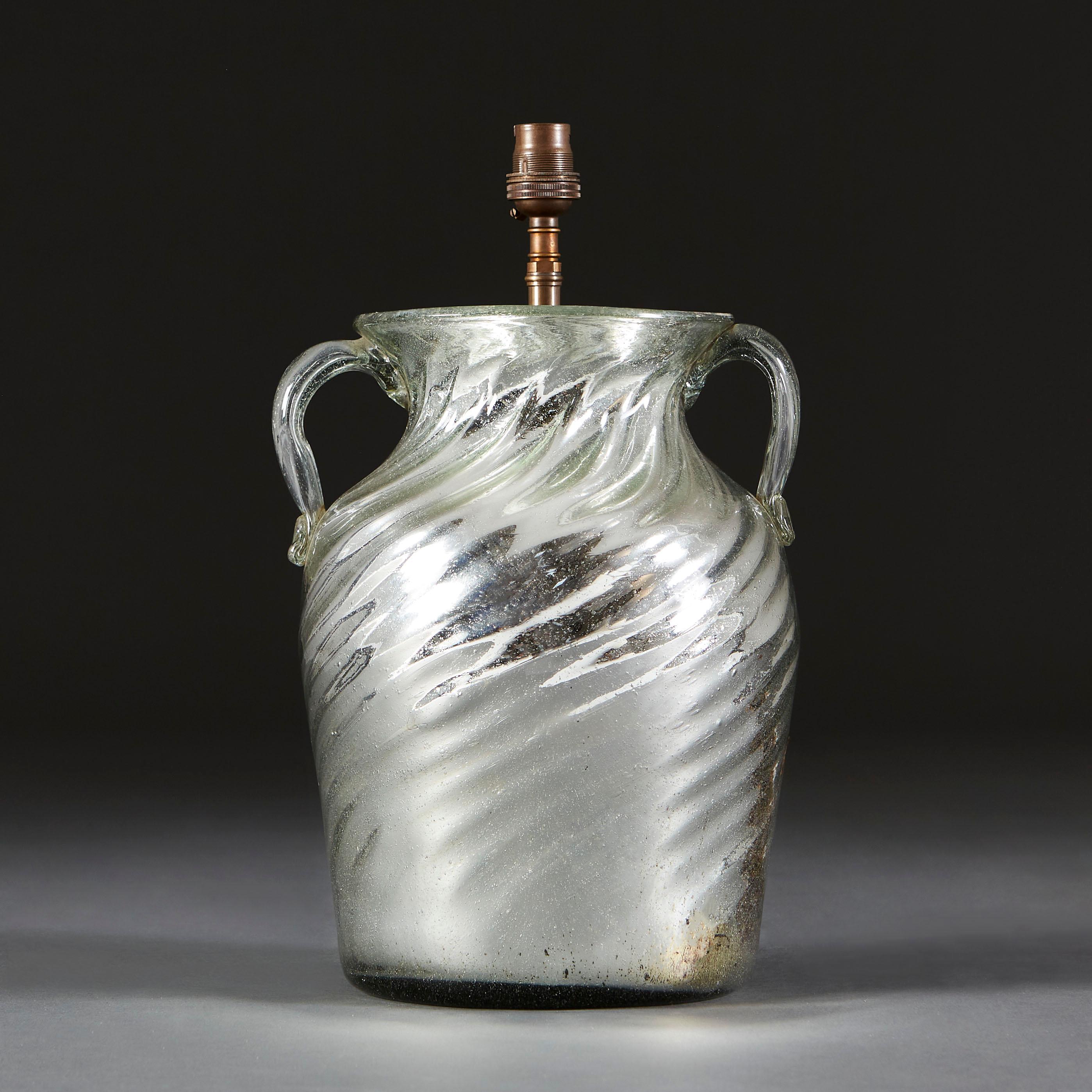 Italian Mercury Glass Lamp
