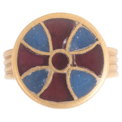 A Merovingian High Karat Gold Ring 6Th/ 7Th Century