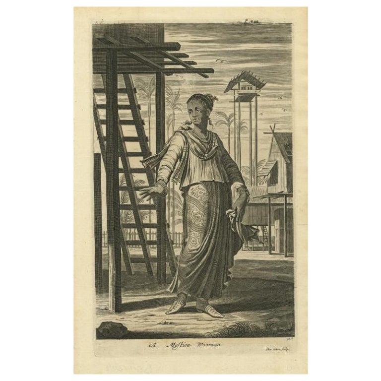 Une femme Mestizo de Ternate, Indonésie, 1744