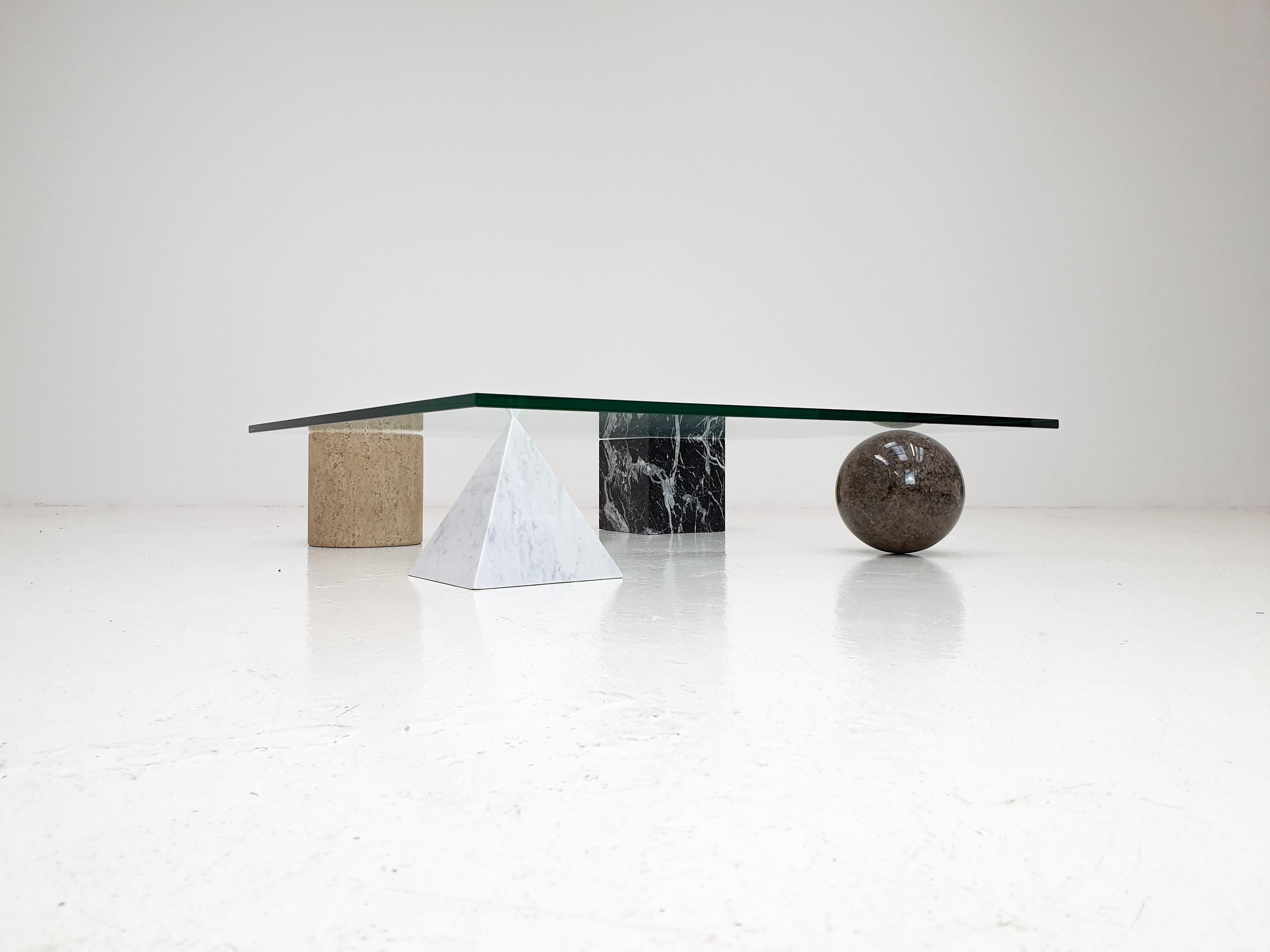 Post-Modern ‘Metafora’ Coffee Table by Massimo and Lella Vignelli for Casigliani Italy, 1979