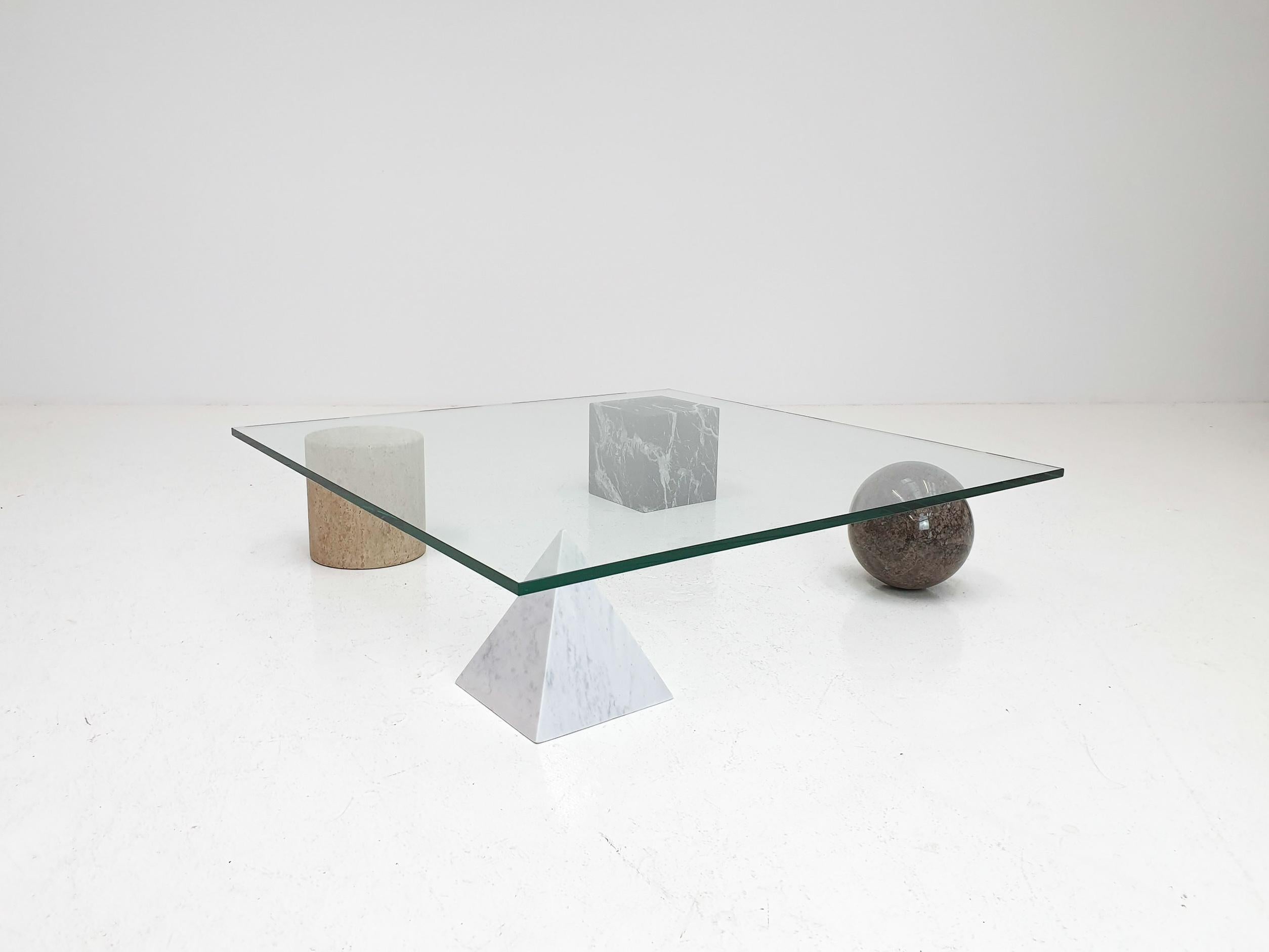 ‘Metafora’ Coffee Table by Massimo and Lella Vignelli for Casigliani Italy, 1979 1