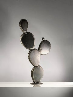 A Metal CACTUS Contemporary SCULPTURE BRUTALIST Unique PIECE by ESOJ France 2020