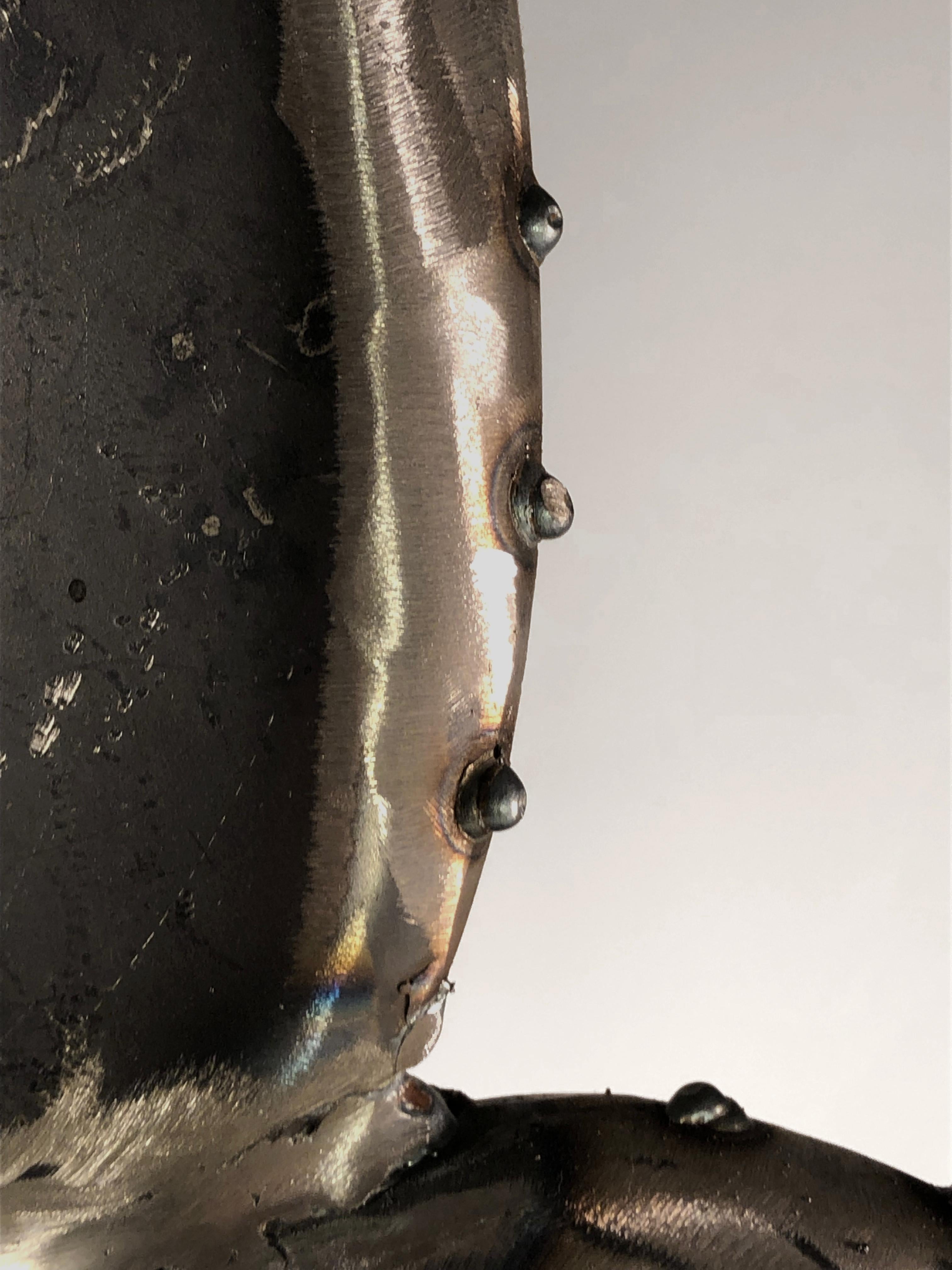 A Metal CACTUS Contemporary SCULPTURE BRUTALIST Unique PIECE by ESOJ France 2020 For Sale 3