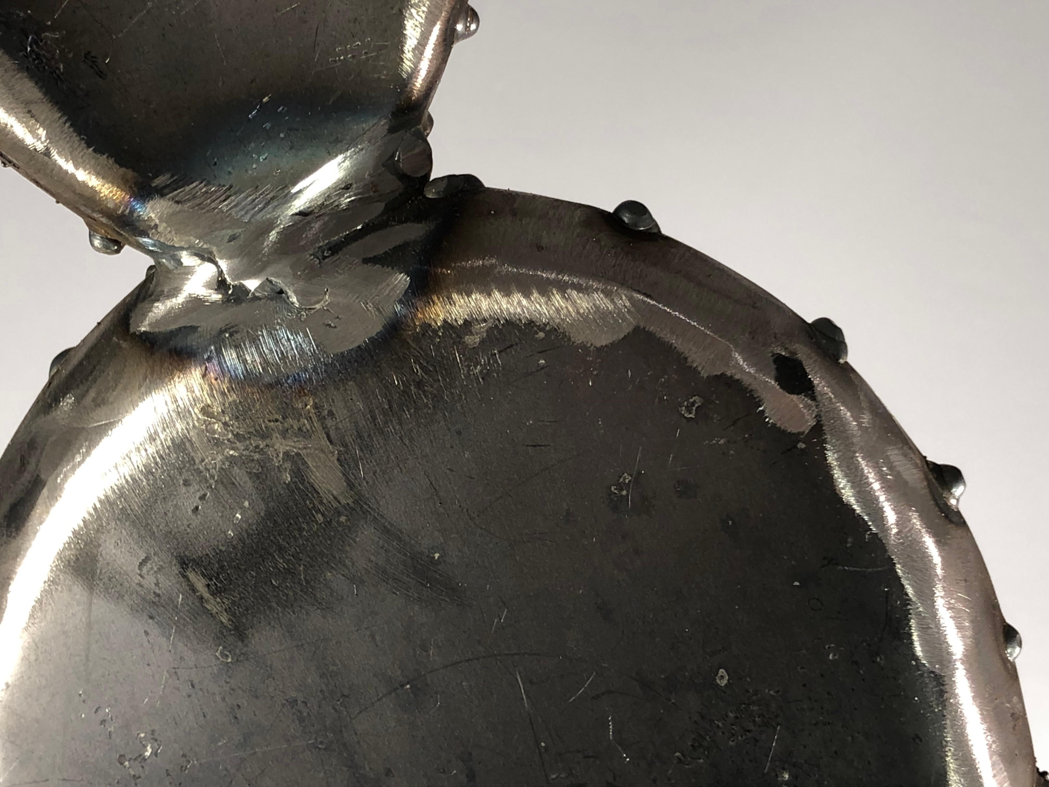 A Metal CACTUS Contemporary SCULPTURE BRUTALIST Unique PIECE by ESOJ France 2020 For Sale 4
