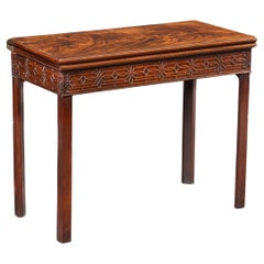Ein chinesischer Chippendale-Tee-Tisch aus Mahagoni des 18. Jahrhunderts
