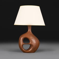 A Mi-Century French Patinated Resin Brutalist Lamp