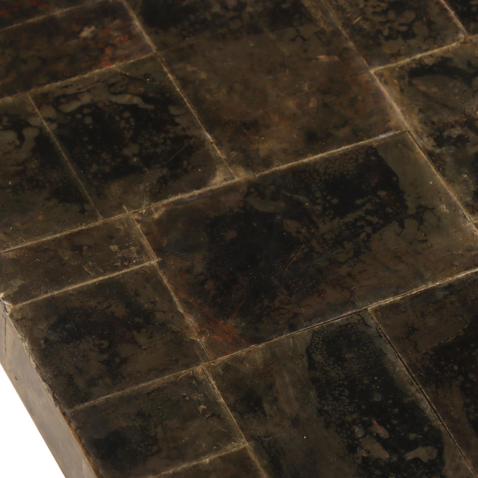 Mid-Century Modern A Mica Covered Waterfall Coffee Table. For Sale