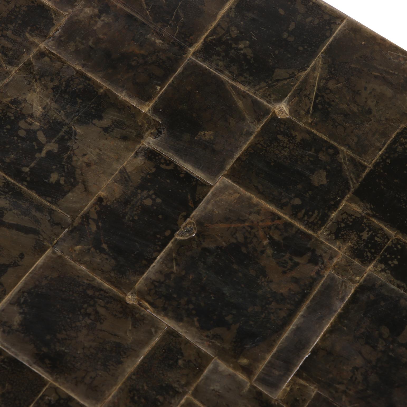 Argentine A Mica Covered Waterfall Coffee Table. For Sale