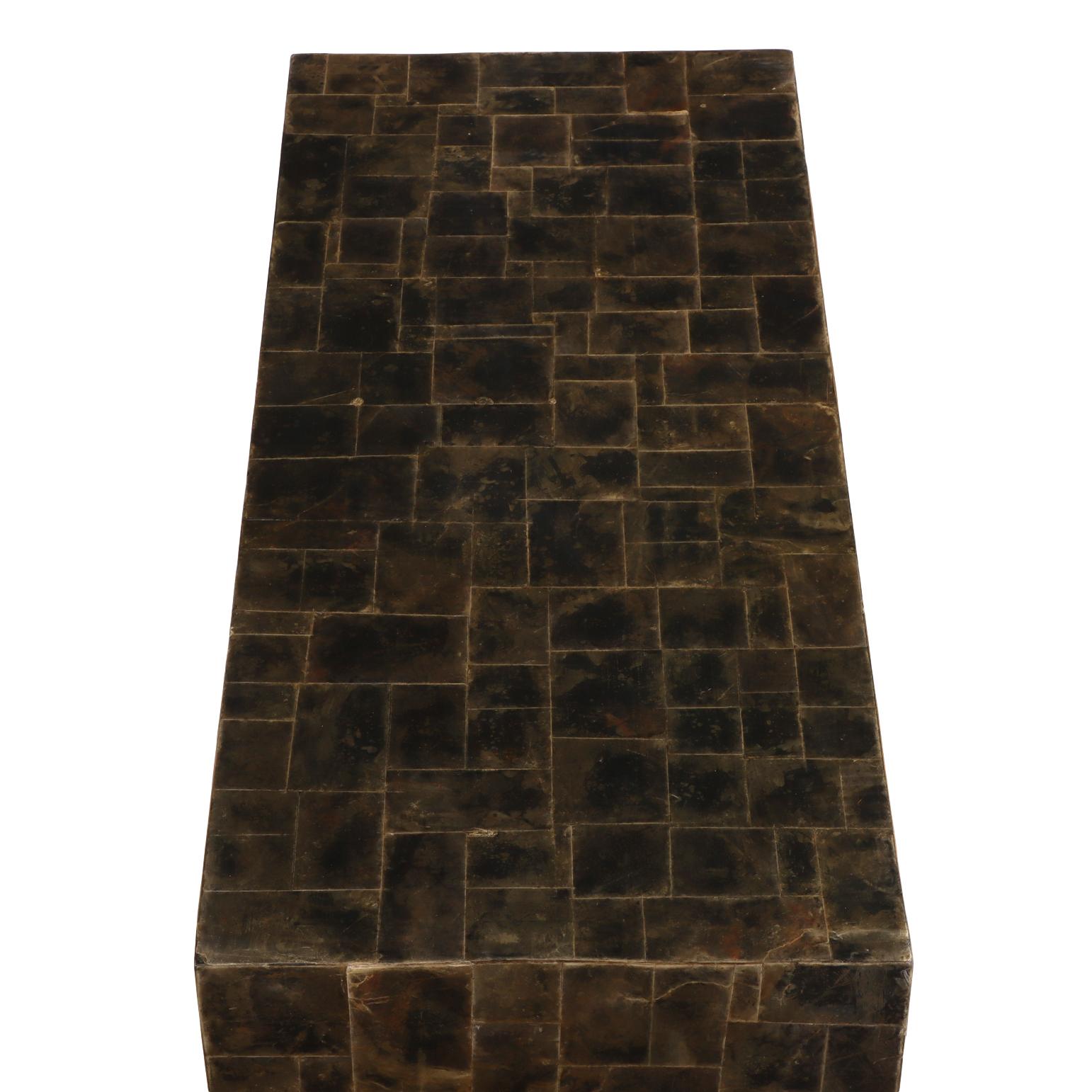Contemporary A Mica Covered Waterfall Coffee Table. For Sale