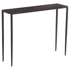 A Mica & Wrought Iron Console Table, in the manner of Jean-Michel Frank.