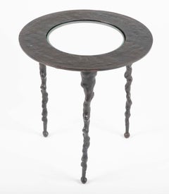 Tavolo Lava di Michael Aram in metallo fuso patinato e vetro