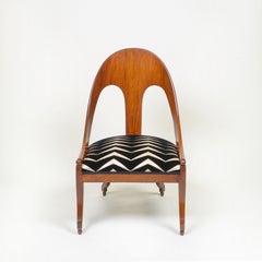 Una sedia a spatola in mogano Michael Taylor for Baker