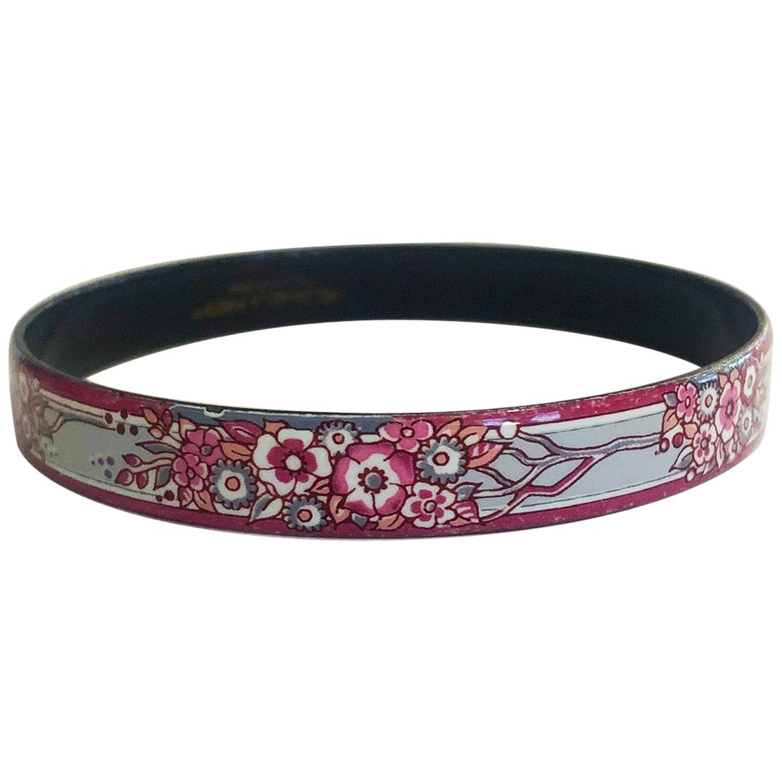 A Michaela Frey Austrian enamelled bangle For Sale