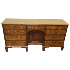 English Mahogany 9-Drawer Library Side Cabinet of Small Proportions