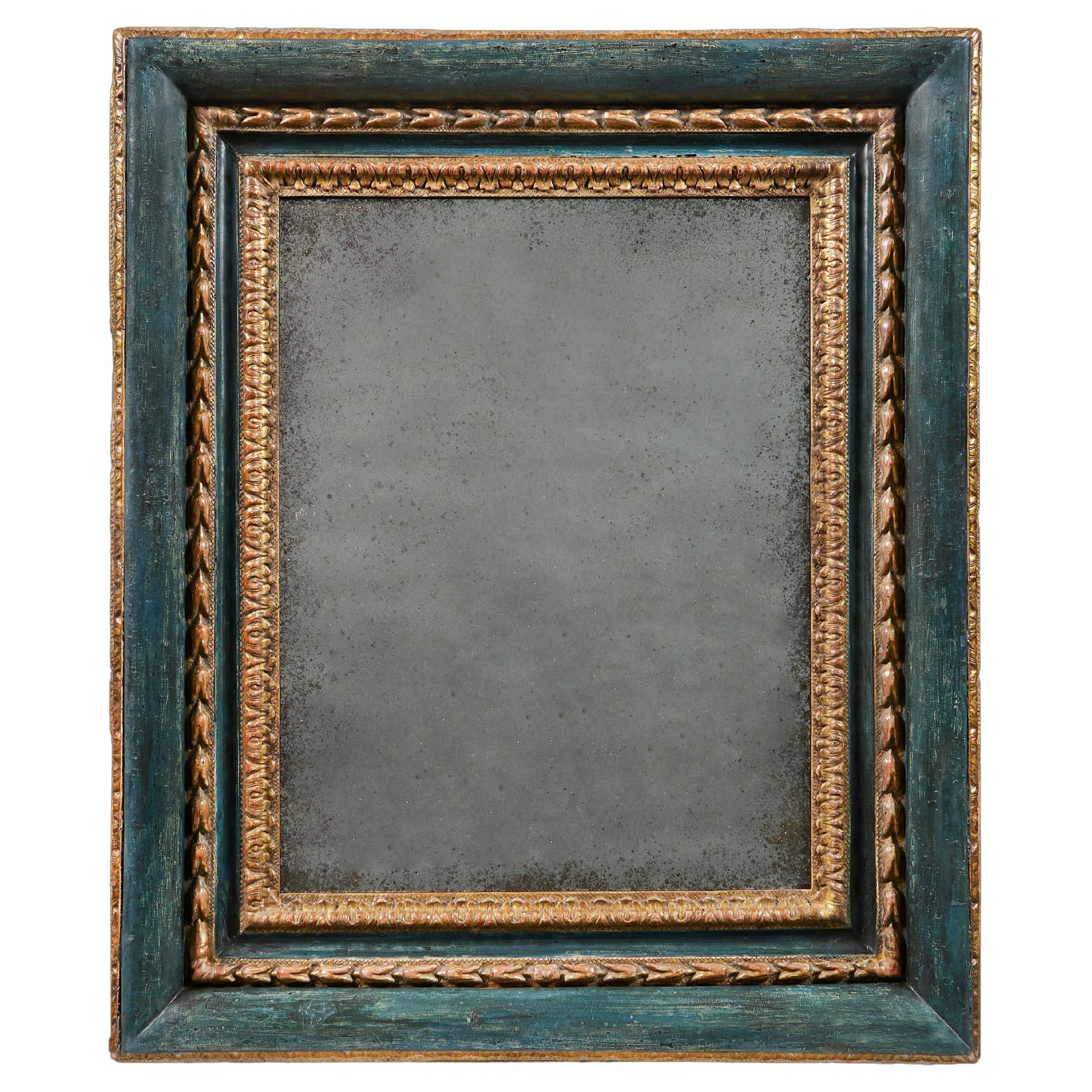 Mid-18th Century Baroque Painted Mirror