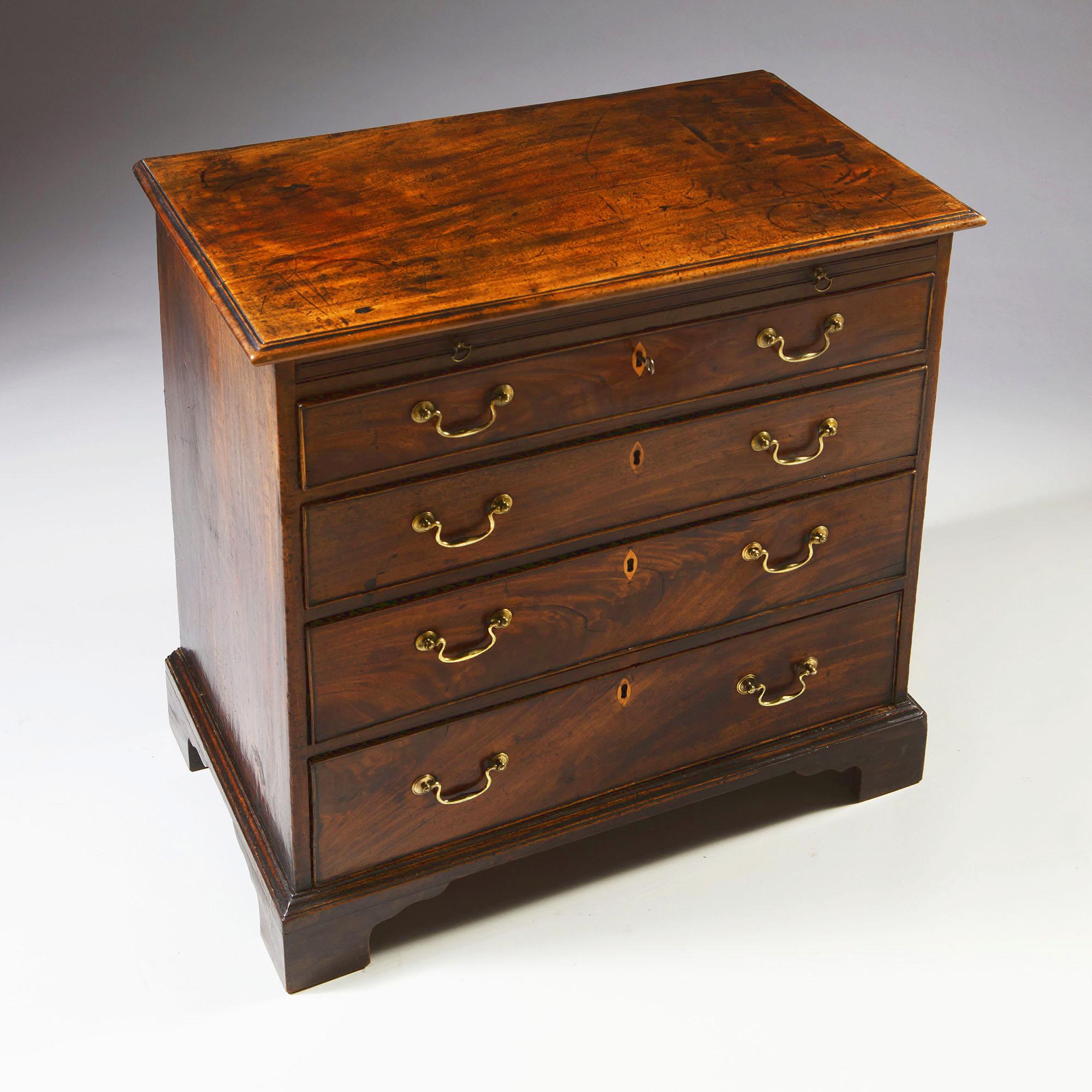 English Mid-18th Century Chippendale Period Mahogany Chest of Drawers