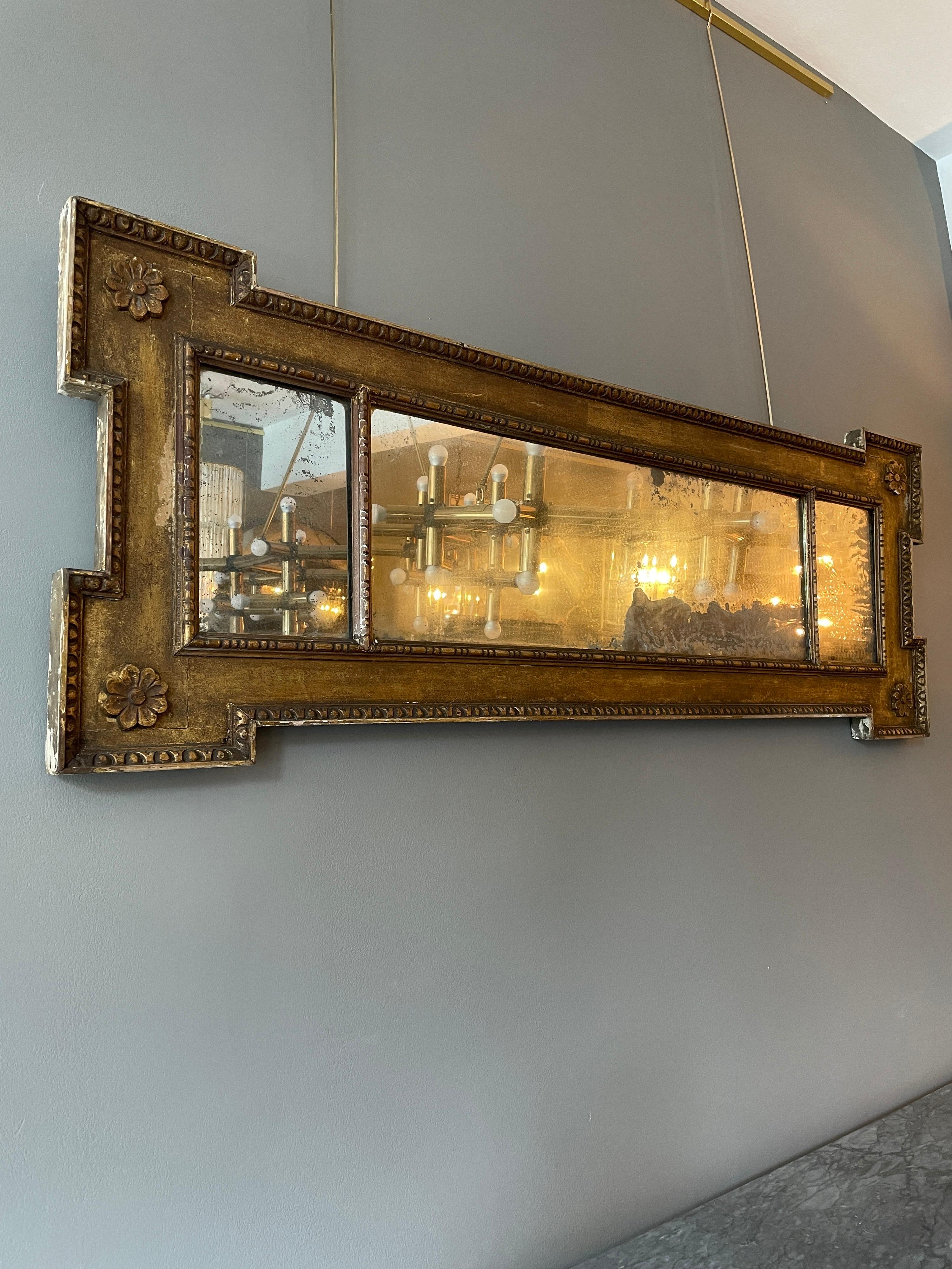 English Mid 18th Century George II Period Overmantel Mirror
