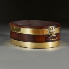 Mid 18th Century Irish Wine Cooler in Mahogany and Brass