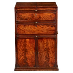 Antique A Mid 18th Century Mahogany Campaign Writing Table