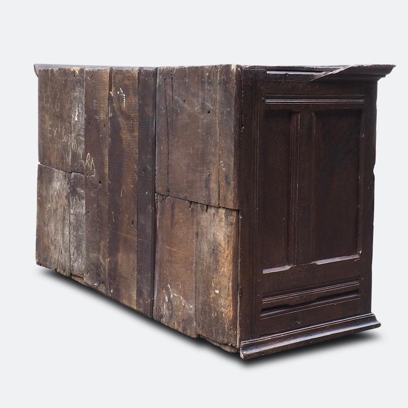 A George II ventilated Food Cupboard, circa 1750 In Distressed Condition For Sale In London, GB