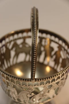 Mid-19th Century Pierced and Engraved Military Silver Presentation Sugar Bowl