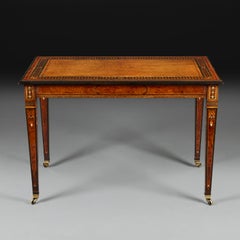 A Mid-19th Century Amboyna Marquetry Table by Holland & Sons