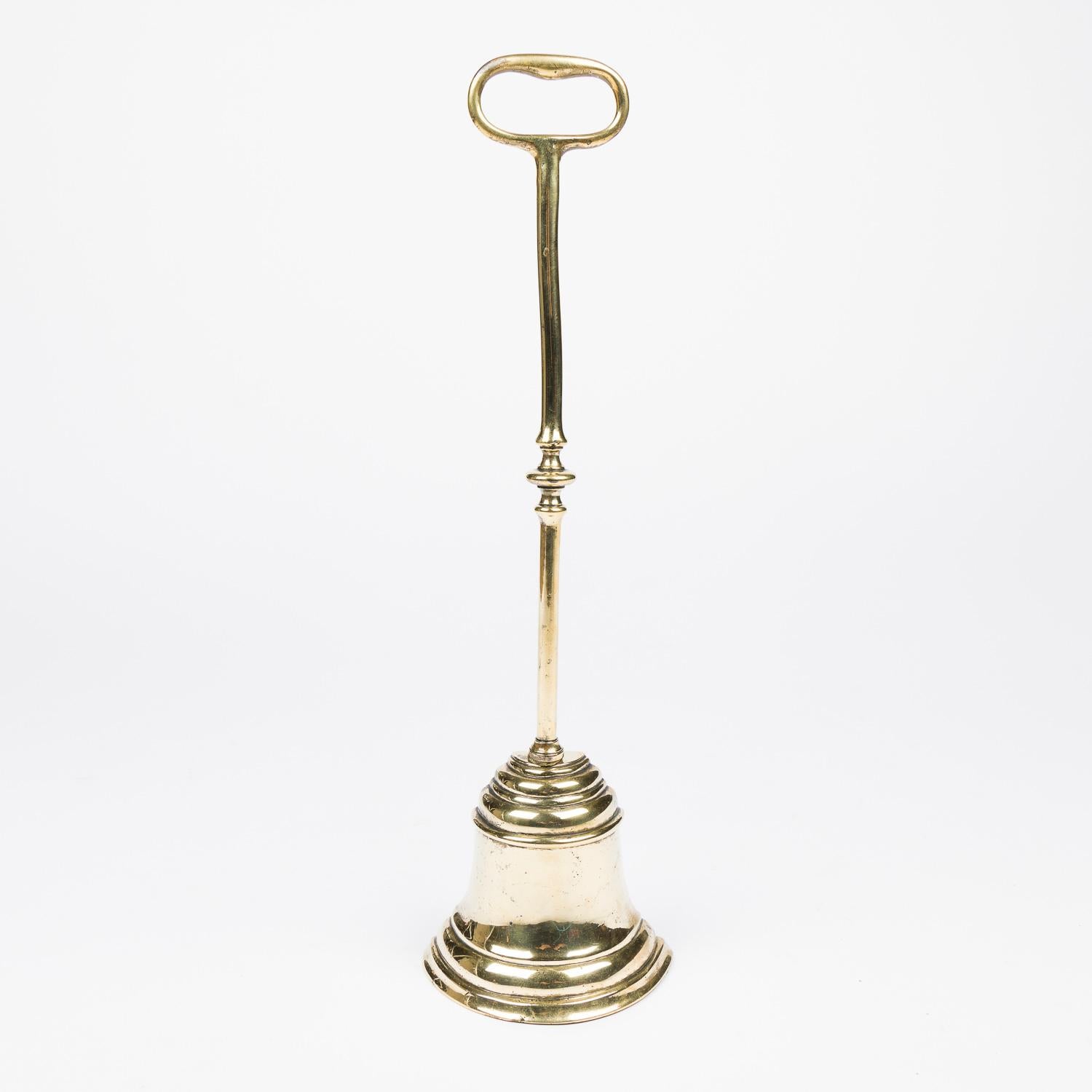 A mid 19th century brass bell shaped door stop For Sale 2
