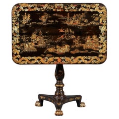 Mid-19th Century Chinese Export Lacquer Centre Table