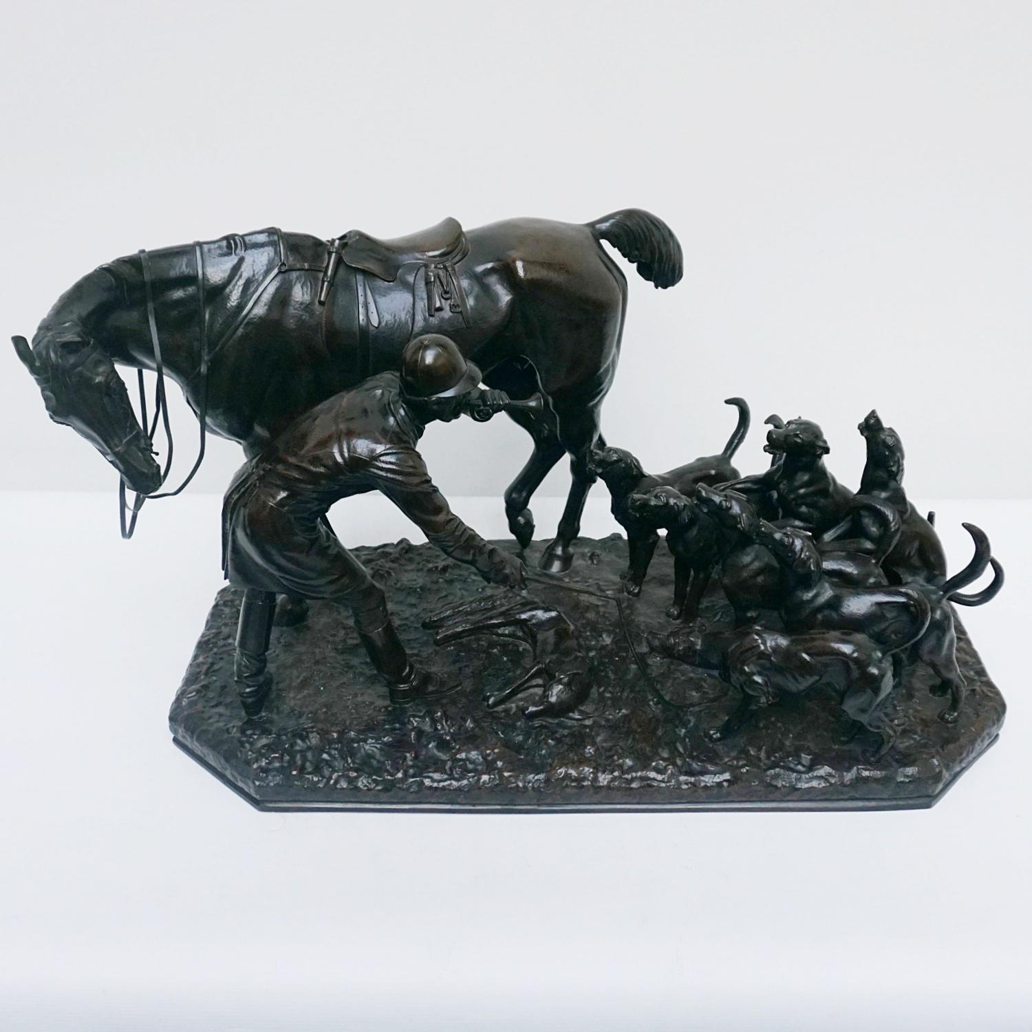 Mid-19th Century English Bronze Sculpture by John Willis Good '1845-1878' In Good Condition For Sale In Forest Row, East Sussex