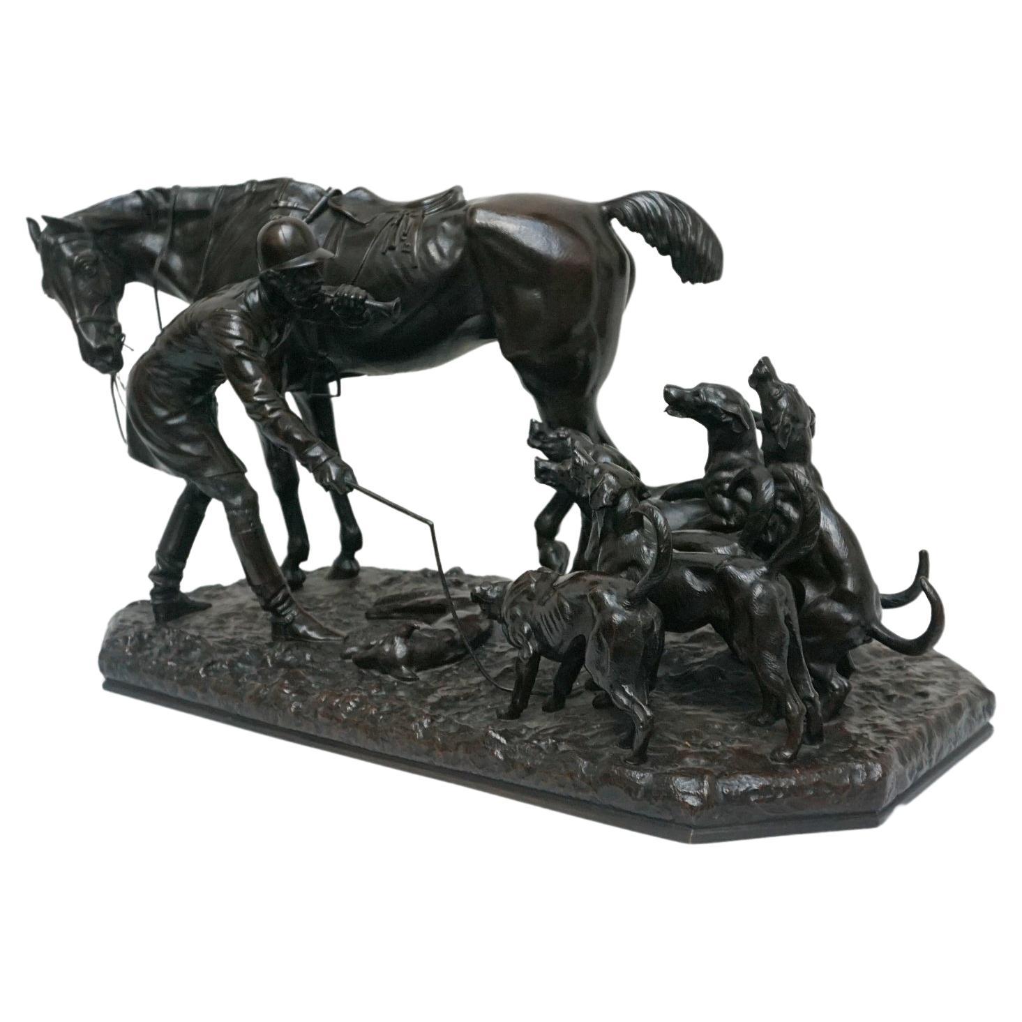 Mid-19th Century English Bronze Sculpture by John Willis Good '1845-1878' For Sale