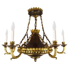 A Mid-19th Century French Empire-Style Chandelier