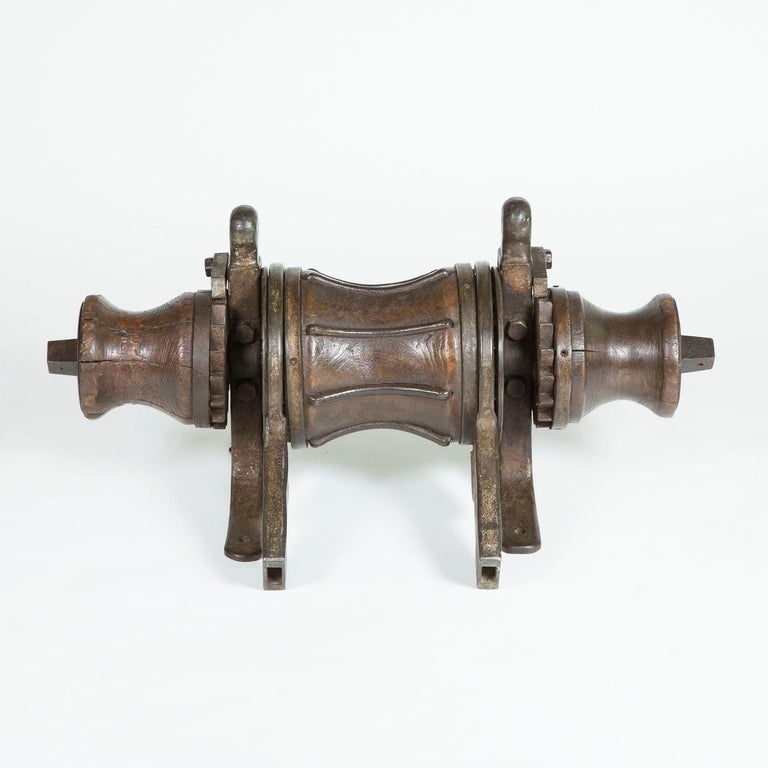 Mid19th Century Iron and Oak Ship's Windlass For Sale at 1stdibs