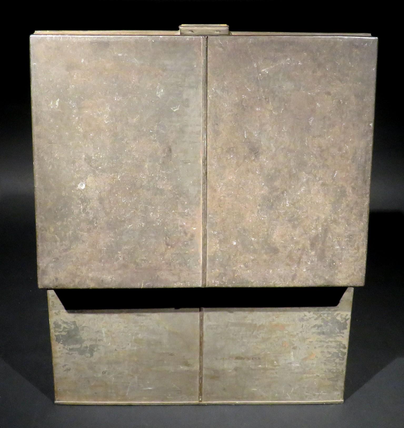 Authentische Thomas Milner Patentierte Eisen-Sicherheitsbox aus dem 19. Jahrhundert, UK CIRCA 1840 (Metallarbeit) im Angebot