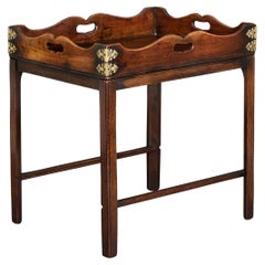 A Mid 19th Century Mahogany Butlers Tray on Stand