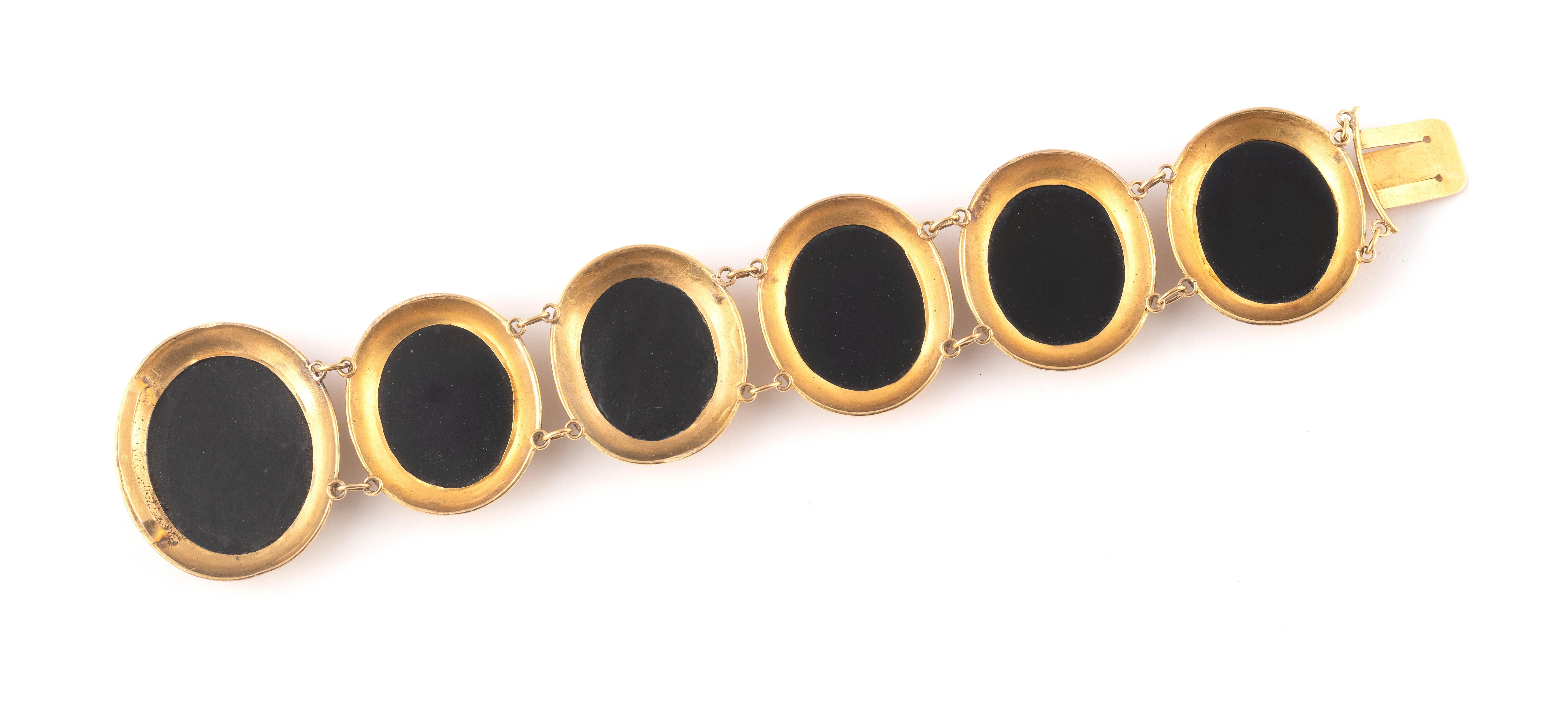 Victorien Bracelet en micromosaïque du milieu du 19e siècle Circa 1860 en vente