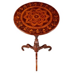 Mid 19th Century Occasional Table with Vine Leaf Decoration