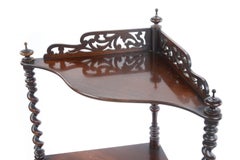 Mid-19th Century Rosewood Three-Tier Corner Whatnot