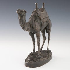 A Mid 19th Century Sculpture of a Bactrian Camel by Antoine-Louis Barye