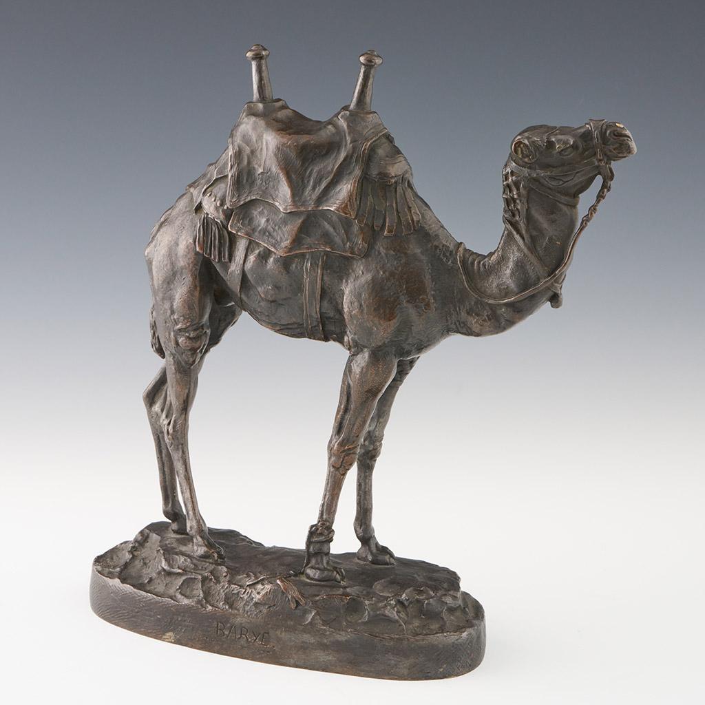 A Mid 19th Century Sculpture of a Bactrian Camel by Antoine-Louis Barye In Good Condition In Forest Row, East Sussex