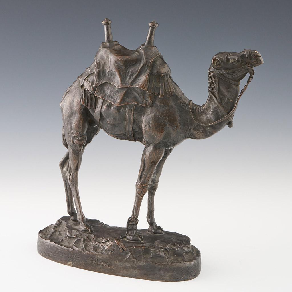 A Mid 19th Century Sculpture of a Bactrian Camel by Antoine-Louis Barye  In Good Condition In Forest Row, East Sussex